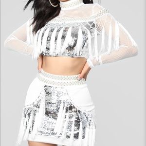 Fashion Nova “Popularity Fringe” Set